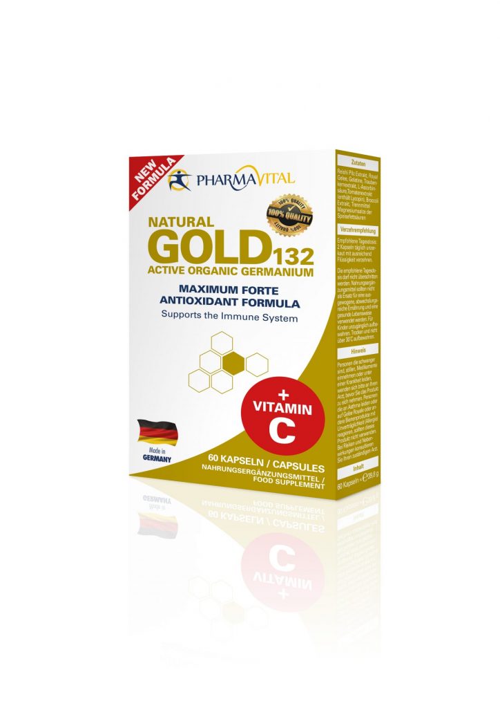 PHARMAVITAL NATURAL GOLD132 + VITAMIN C  60 KAPS