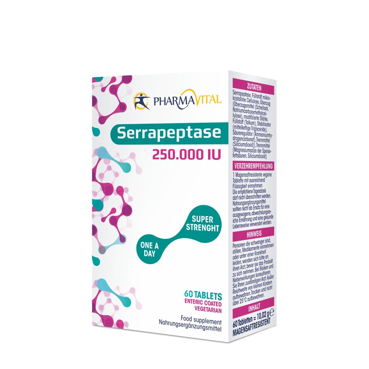 PHARMAVITAL SERRAPEPTASE 250,000 IU 60 TABS