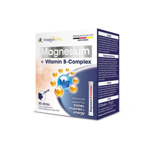 PHARMAVITAL MAGNESIUM + VITAMIN B-COMPLEX 30 STICKS